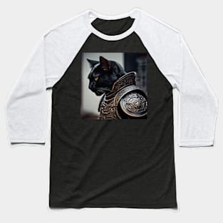 BLACK CAT IN ARMOR Baseball T-Shirt